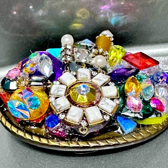 Rubyrudi Artist Artisan Repurposed Belt Buckle | Western Rockabilly Up Cycled main image 4